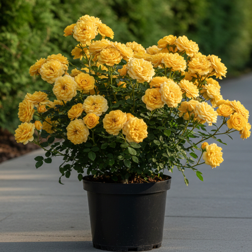 Роза миниатюрная Голджувел купить